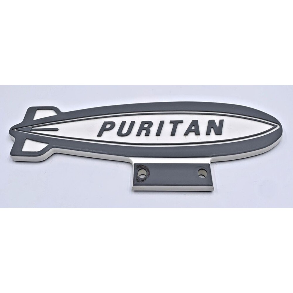 Vintage Zeppelin Blimp Composite Advertisement Sign Goodyear Puritan Dirigible